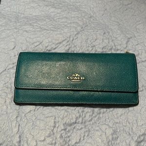 Coach Caribbean Blue wallet